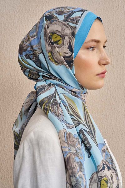 ED Scarf Blue Ed Scarf Celebrity Carmina Shawl
