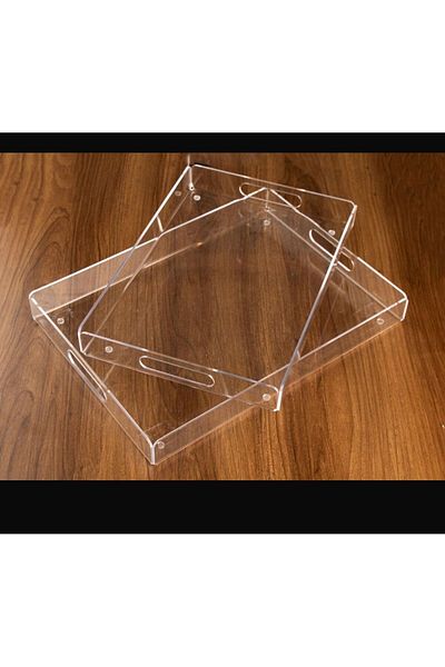TOHFAT-AL MAIDAH Luxury Acrylic Tray Set 2 Pieces