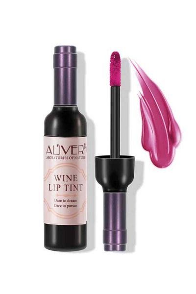ALİVER Set of 6 Premium Matte Transfer-Resistant Lipsticks, Aliver Wine Lip Tint Waterproof, 7 g X 6 pcs