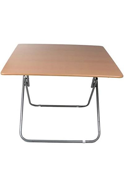 Generic Large Foldable Wooden Table, 100 cm x 100 cm