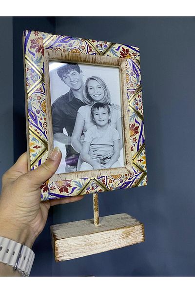elif aksesuar Ethnic Pattern Pedestal Picture Frame