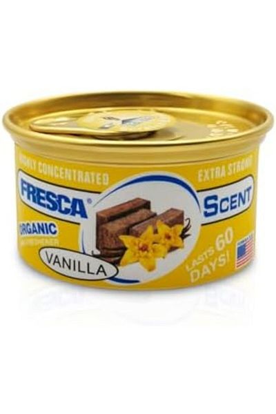 Fresca Organic Air Freshener 42g – Highly Concentrated, Extra Strong Scent, Spill-Proof Can, Lasts Up to