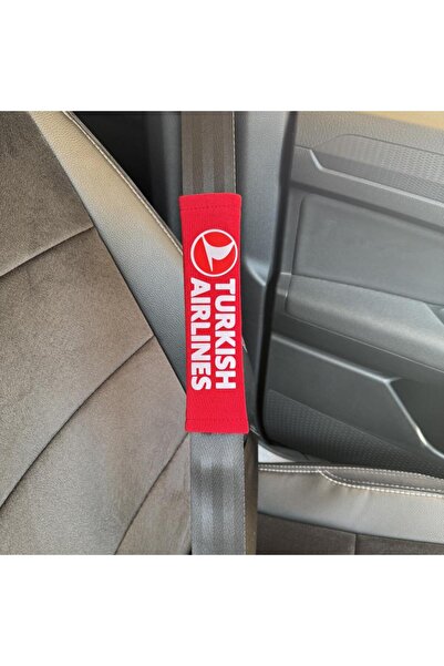 MOTTOMOR OTO EMNİYET KEMER PEDİ KIRMIZI TURKİSH AİRLİNES ARABA