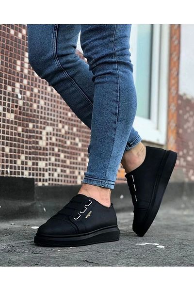TRENDYSHOES Wagoon WG026 Charcoal Thick Sole Casual Men's Shoes