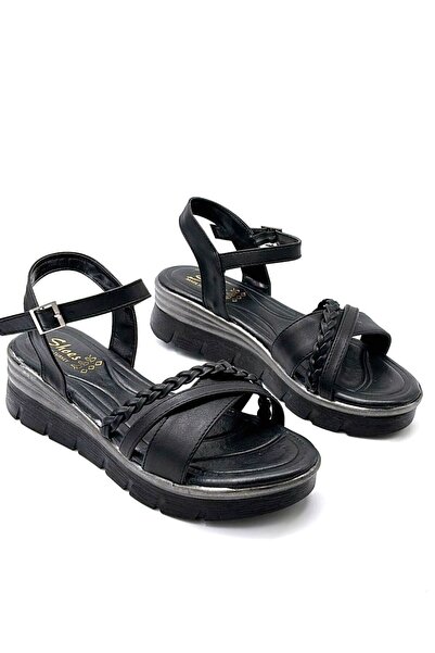 KİNDEP Kindep Hyacinth Poly Light Sole dnevne ženske sandale CRNE