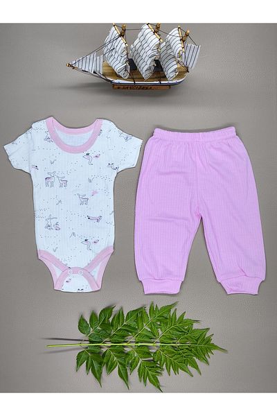 vieso Baby Zipper Body and Bottom Pajama Set