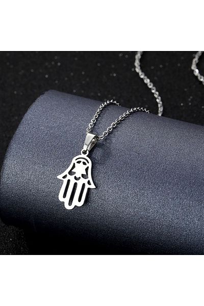 SIC MODA Hand of Fatima Stainless Steel Necklace SIC MODA 5166
