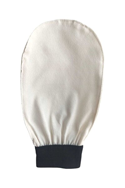 Prusament 1 Adet Ekru Banyo Duş Kesesi Peeling Eldiveni %100 Floş İpek