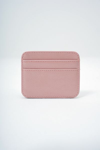 VAGGON Women's Powder Pink Faux Leather Mini Card Holder Prmx14079