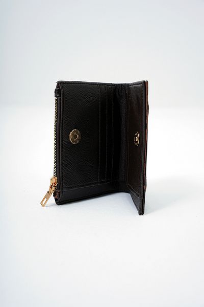 VAGGON Women's Bitter Brown Faux Leather Croco Pattern Wallet with Paper and Coin Compartment Card Holder Prmx14082