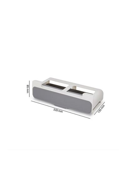 OEM Raft cu organizator de condimente, 6 recipiente din plastic, 13.5x32x6.5cm