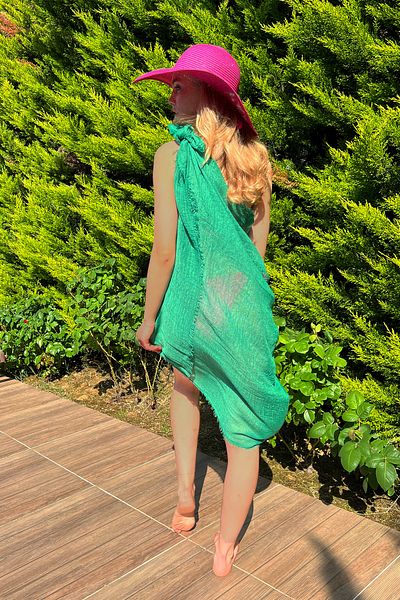VAGGON Sleeveless Tassel Pareo