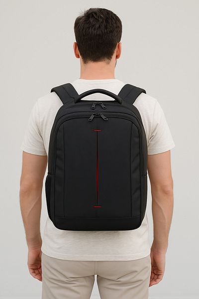 Çantacım Backpack 17.3''Inch Laptop Compartment Black Unisex