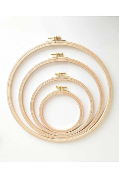 unbranded طارات خشبية للتطريز والأعمال الفنية مقاس 13 سم