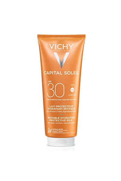 Vichy Lapte hidratant pentru protecție solară pentru față și corp SPF 30 Capital Soleil Lapte de corp, 300 ml