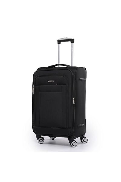 OEM Troler ORMI, rigid, 4 roti, negru, 35x23x57cm