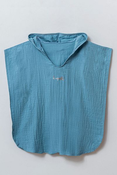 Beniizle Lyrax, organic, 100% bumbac, muselină, cu glugă, prosop de plajă, poncho pentru copii