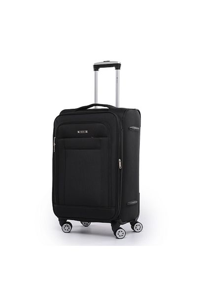 OEM Troler ORMI, rigid, 4 roti, negru, 35x23x57cm
