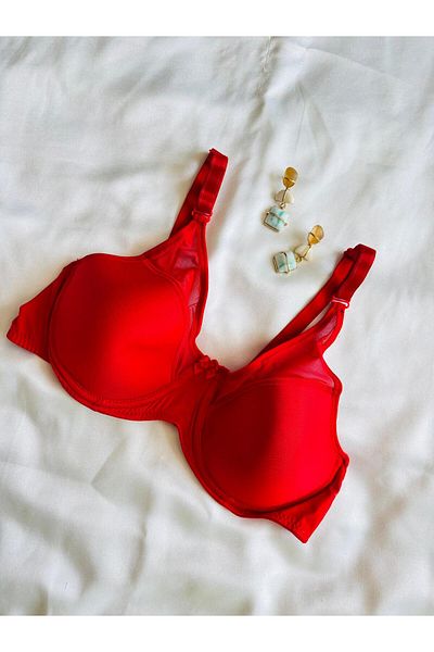 İNKO İÇ GİYİM Economical No Padding Gather Cotton Bra