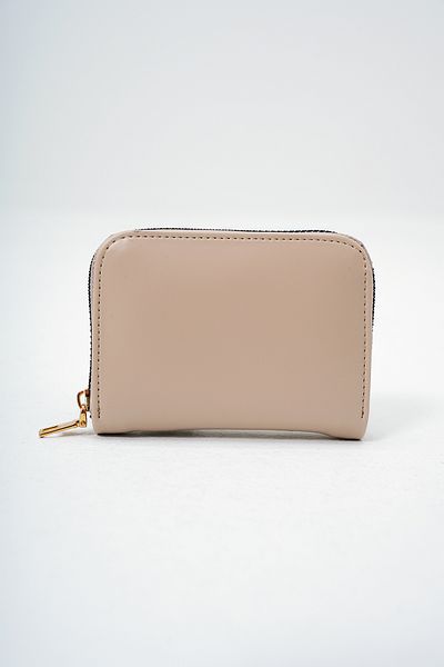 VAGGON Women's Beige Faux Leather Mini Card Holder Prmx14079