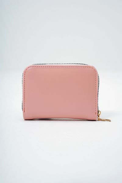 VAGGON Women's Pink Faux Leather Card Holder Size Zippered Mini Wallet Prmx14076