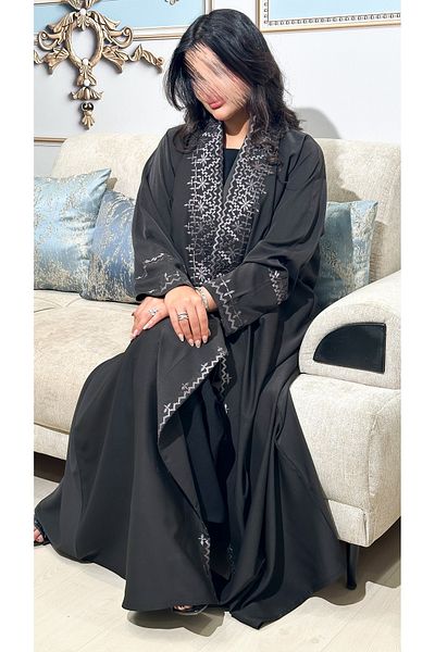Elegant Washed crepe abaya