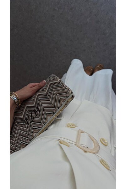 HAZELANNA Beli Kemerli Yelekli Elbise