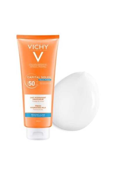 Vichy Moisturizing milk for sun protection for face and body SPF 50 Capital Soleil Body milk, 300 ml