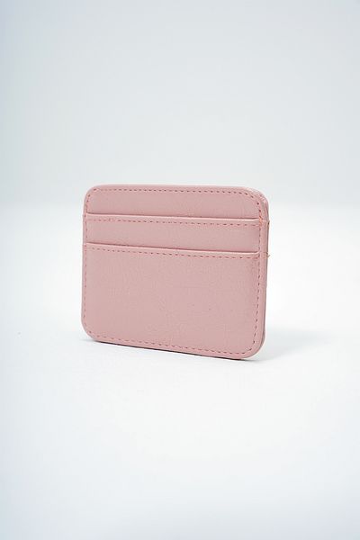 VAGGON Women's Powder Pink Faux Leather Mini Card Holder Prmx14079