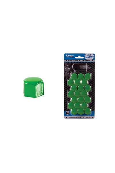 JollyMag Set capace prezoane 19 mm, culoare Verde
