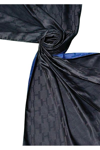 mim eşarp Leila Double Sided Jacquard Patterned Silky H Pattern Shawl – 75X190 cm