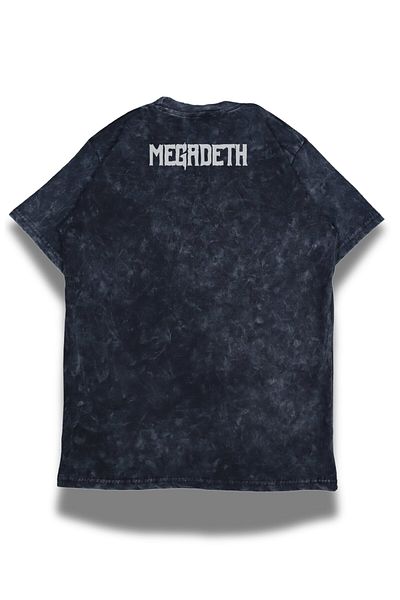 Fuddy Moda Tricou oversize Megadeth Ense scris lavabil, tricou retro unisex cu imprimeu rock band