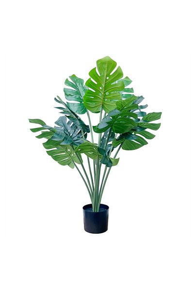 DESİGN Artificial Plant Monstera, Azay Design, with realistic details, rich green leaves, appearanc