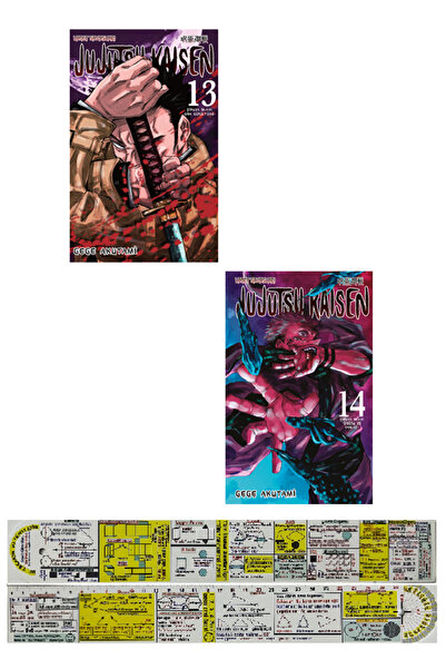 Gerekli Şeyler Yayıncılık Jujutsu Kaisen 13-14. Ciltler Manga Seti + Mat. Öğr...