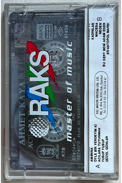 Raks Ahmet Kaya Keep the Suffering Cassette (Zero Period Print on Gelatin)