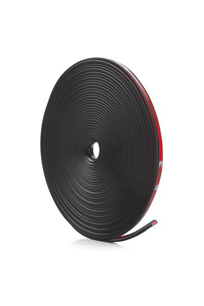 JollyMag Inele de protectie si decor jante, adezive, din plastic flexibil - NEGRU