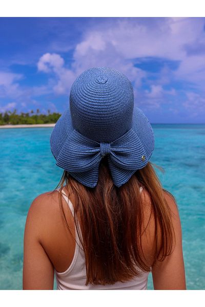LAGRANZE Lux Straw Hat with Bow