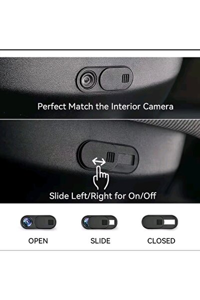 ESEMİZ Telefon Tablet Laptop Tesla Araç Kamera Kapatıcı Sürgülü Webcam Aparat...