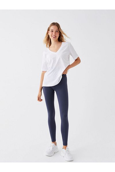 LC Waikiki Lcw Waist Elastic Flat Seamless Women's Leggings Fast Fashion