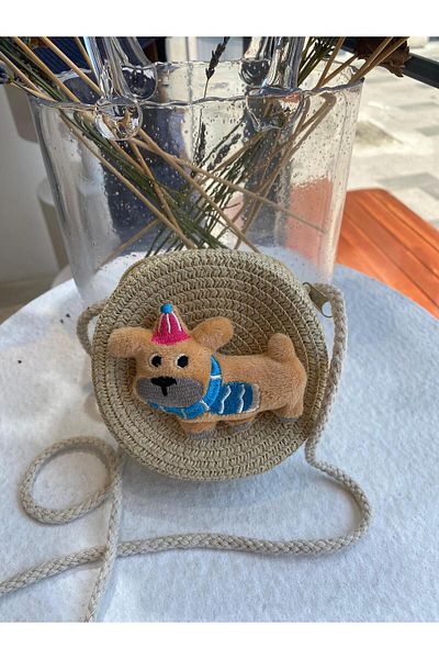 Zeynep Keskin Design Children's Bag, Children's Straw Bag, Girls' Bag, Holiday Bag