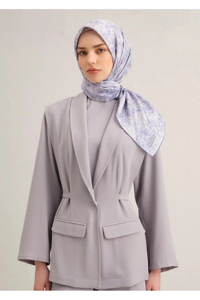 Armine Eșarfă de mătase Sura 9311-06 Mov Model Mixt