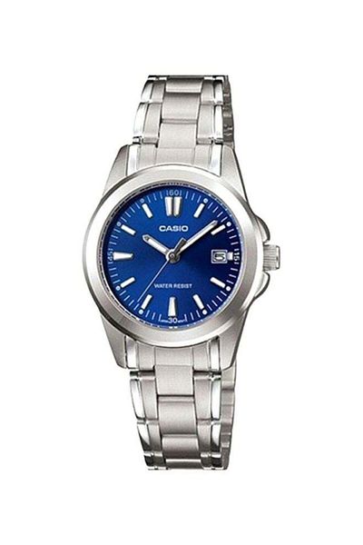 Casio Men's MTP-1215A-2A2DF Water Resistant Analog Watch - 43 mm - Silver