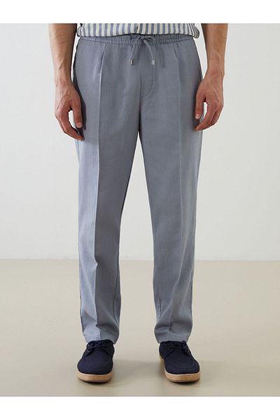 LC Waikiki Ανδρικό πλισέ παντελόνι New Season Standard Fit Linen Look - S59401Z8