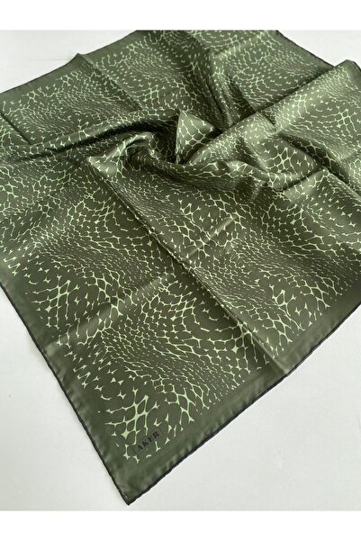 Aker Шал от коприна Tivil 8904713-951-48219 Зелен смесен мотив