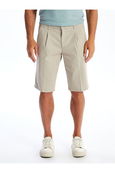 LC Waikiki Comfortable Fit Gabardine Men's Bermuda Shorts