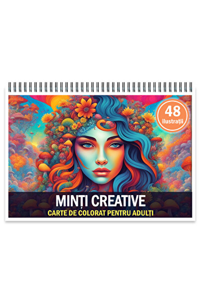 Legendary Gifts Carte de colorat cu 48 de ilustrații, Minți creative, 102 pagini