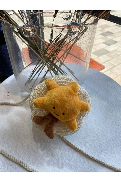 Zeynep Keskin Design Children's Bag, Children's Straw Bag, Girls' Bag, Holiday Bag