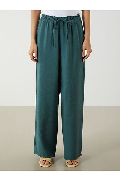 LC Waikiki New Season Elastic Waist Wide Leg Women's Trousers - S5K511Z8