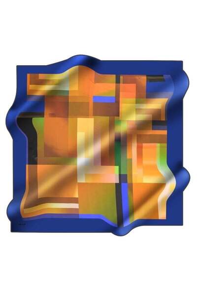 Aker Μεταξωτό μαντήλι Tivil 8759713 - 911 - 48448 Μικτό σχέδιο σε μπλε ναυτικό