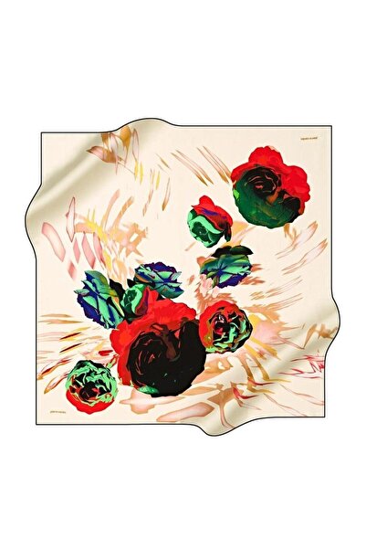 Pierre Cardin Eșarfă de mătase Tivil 5134438 - 913 - 48699 Model mixt crem